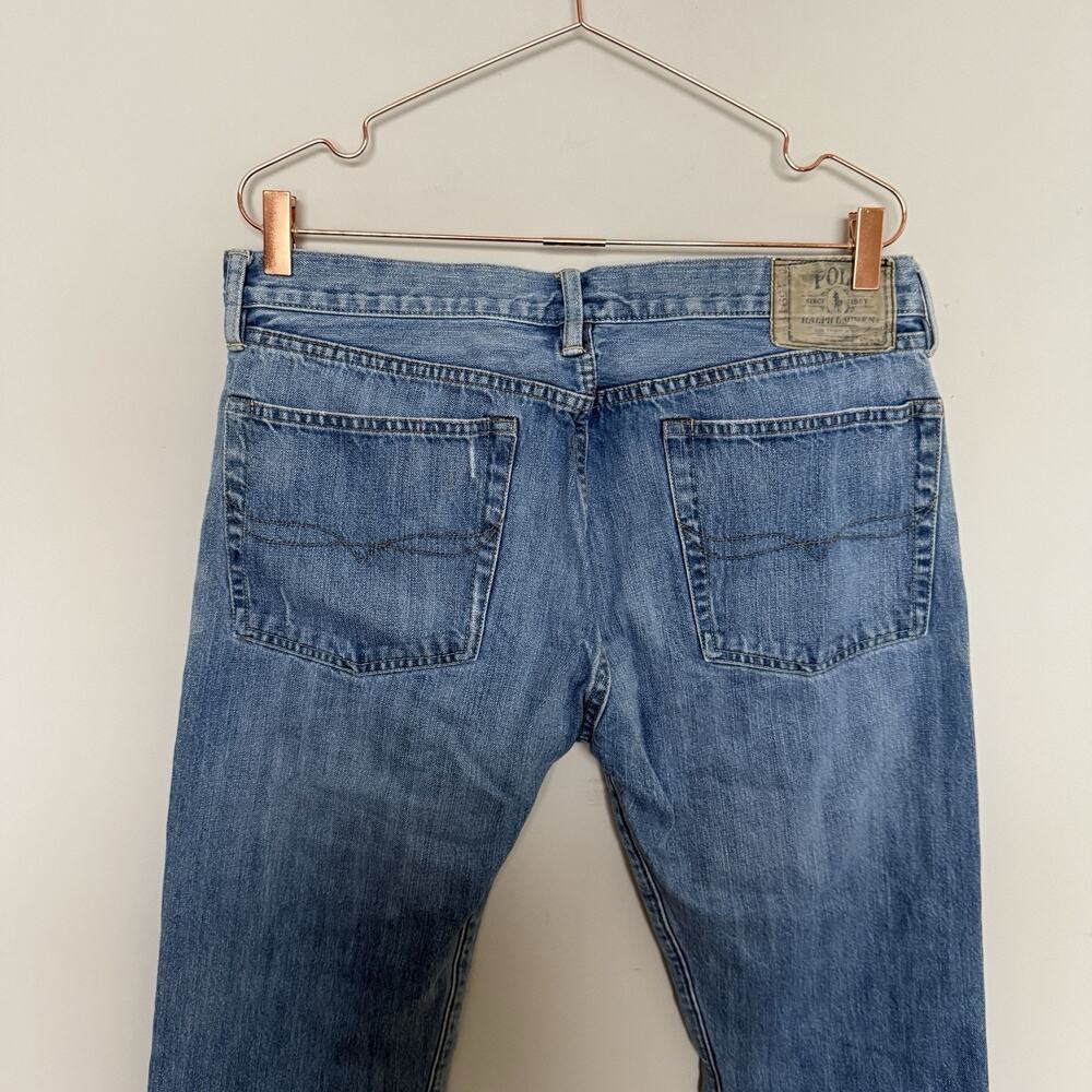 Polo Ralph Lauren 867 Jeans Mens 35 Blue Y2K Denim Classic Fit Vintage Country - Picture 6 of 7